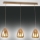 Fabas Luce 3673-48-125 - Ljuskrona med textilsladd BRITTON 3xE27/40W/230V guld