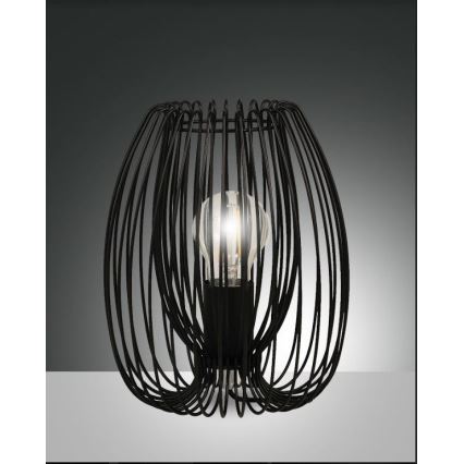 Fabas Luce 3677-34-101 - Bordslampa CAMP 1xE27/40W/230V svart