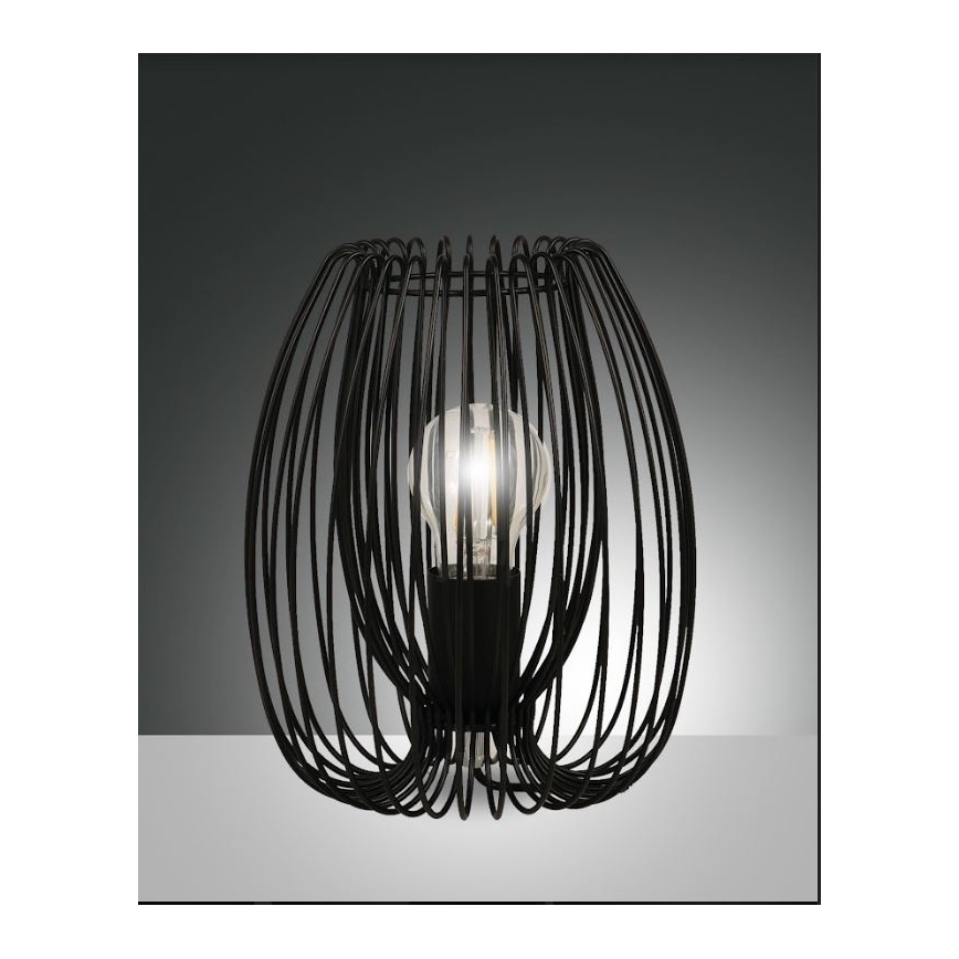 Fabas Luce 3677-34-101 - Bordslampa CAMP 1xE27/40W/230V svart