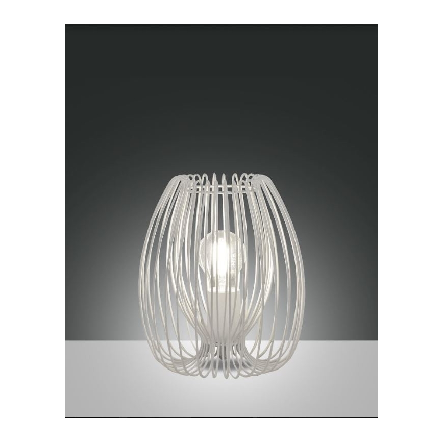 Fabas Luce 3677-34-102 - Bordslampa CAMP 1xE27/40W/230V vit