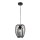 Fabas Luce 3677-45-101 - Ljuskrona med upphängningsrem CAMP 1xE27/40W/230V svart