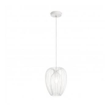 Fabas Luce 3677-45-102 - Ljuskrona med upphängningsrem CAMP 1xE27/40W/230V vit