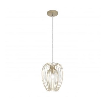 Fabas Luce 3677-45-225 - Ljuskrona med upphängningsrem CAMP 1xE27/40W/230V gyllene