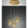 Fabas Luce 3677-47-225 - Ljuskrona med upphängningsrem CAMP 3xE27/40W/230V gyllene