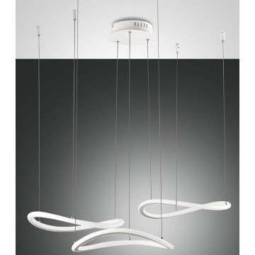 Fabas Luce 3711-47-102 - LED ljuskrona med textilsladd TIRRENO LED/50W/230V