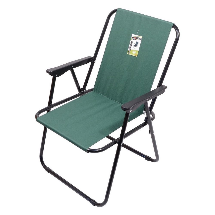 Fällbar campingstol grön