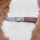 Fällbar Damaskus kniv 8 cm ironwood