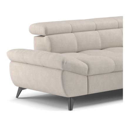 Fällbar L-formad soffa MARANO rätt beige