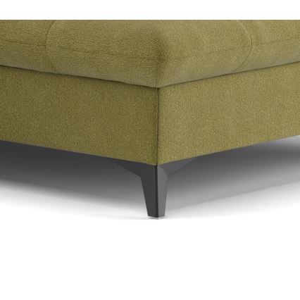 Fällbar L-formad soffa MARANO rätt oliv