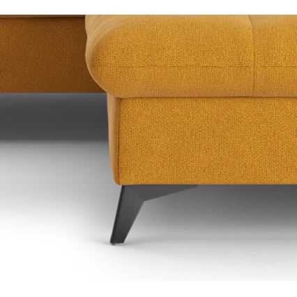 Fällbar L-formad soffa MARANO rätt orange