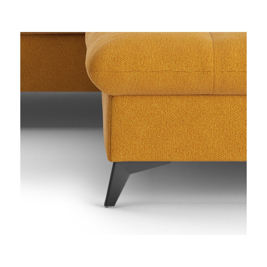 Fällbar L-formad soffa MARANO rätt orange