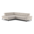 Fällbar L-formad soffa MARANO vänster beige