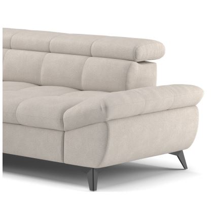 Fällbar L-formad soffa MARANO vänster beige