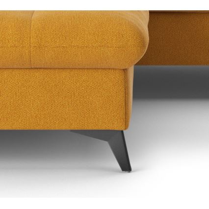 Fällbar L-formad soffa MARANO vänster orange