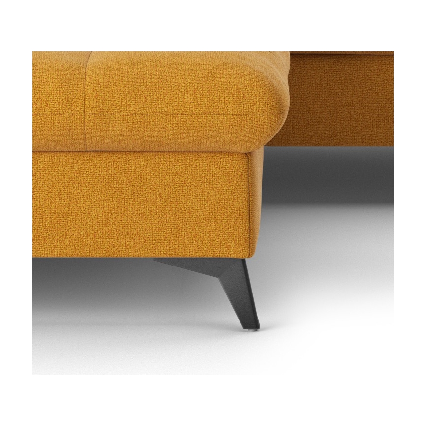 Fällbar L-formad soffa MARANO vänster orange