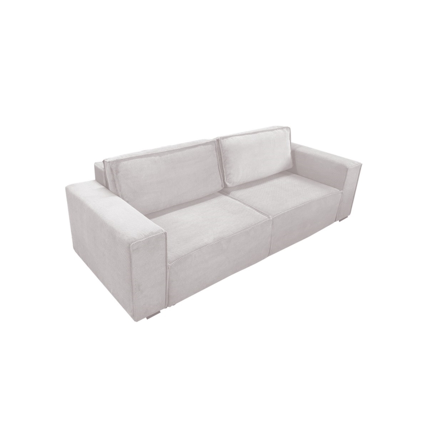 Fällbar soffa med förvaringsutrymme RONDA beige
