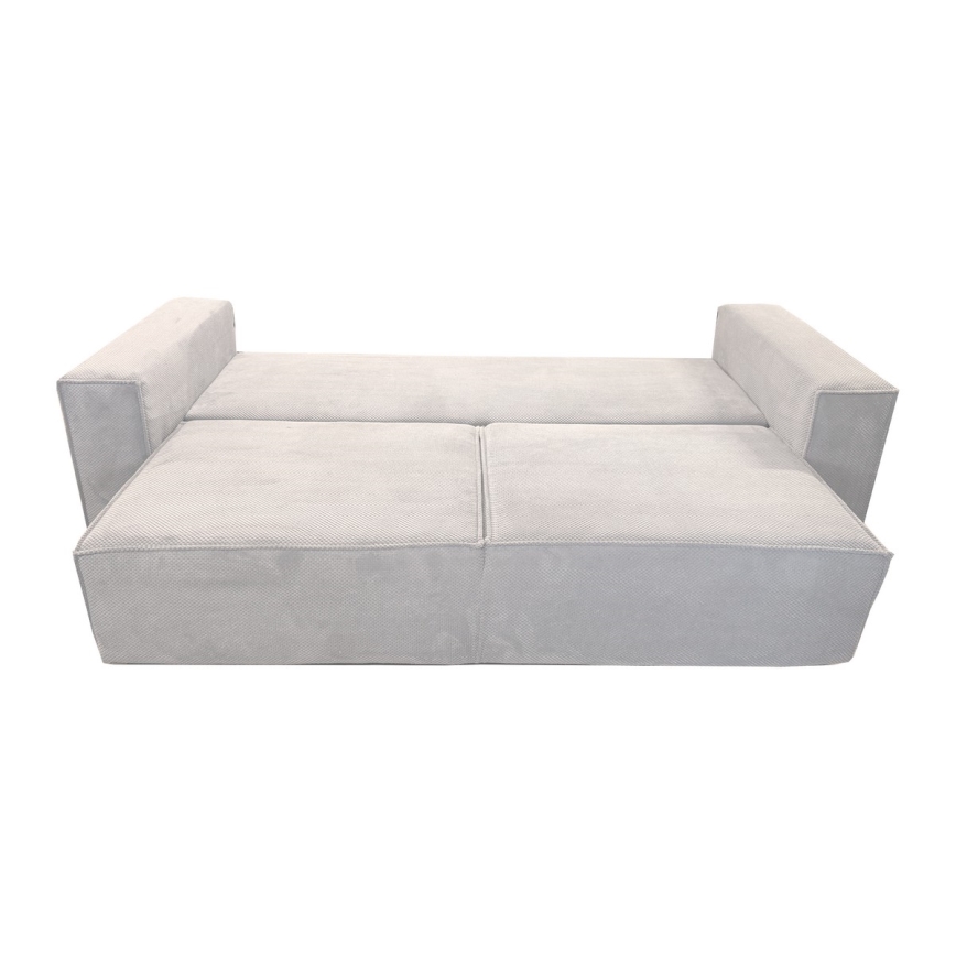 Fällbar soffa med förvaringsutrymme RONDA beige