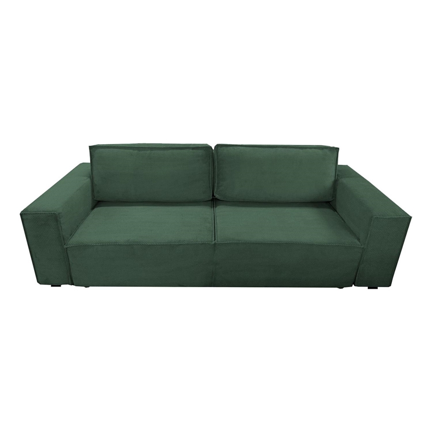 Fällbar soffa med förvaringsutrymme RONDA grön