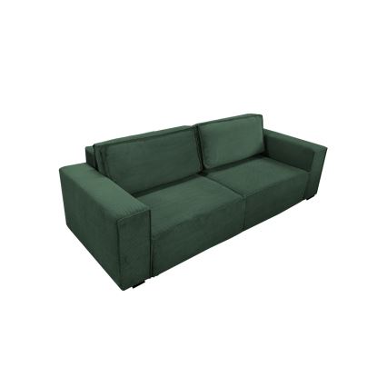 Fällbar soffa med förvaringsutrymme RONDA grön