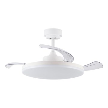 FANAWAY 21612949 - LED Dimbar takfläkt STROLL LED/30W/230V 2700/3500/5000K diameter 106 cm vit/genomskinlig + fjärrkontroll