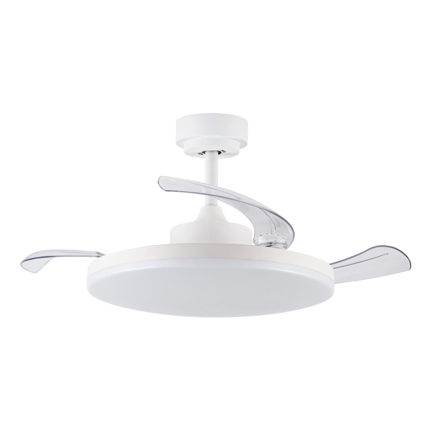 FANAWAY 21612949 - LED Dimbar takfläkt STROLL LED/30W/230V 2700/3500/5000K diameter 106 cm vit/genomskinlig + fjärrkontroll