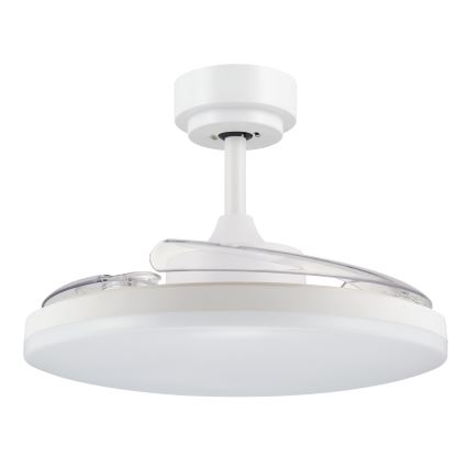 FANAWAY 21612949 - LED Dimbar takfläkt STROLL LED/30W/230V 2700/3500/5000K diameter 106 cm vit/genomskinlig + fjärrkontroll