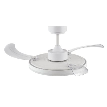 FANAWAY 21612949 - LED Dimbar takfläkt STROLL LED/30W/230V 2700/3500/5000K diameter 106 cm vit/genomskinlig + fjärrkontroll