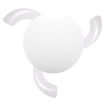 FANAWAY 21612949 - LED Dimbar takfläkt STROLL LED/30W/230V 2700/3500/5000K diameter 106 cm vit/genomskinlig + fjärrkontroll