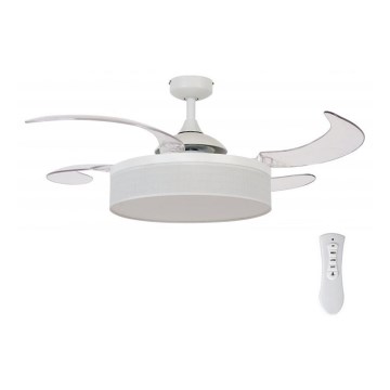 FANAWAY 511030 - LED takfläkt FRASER 3xE27/20W/230V vit + fjärrkontroll