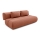 FANO 3-sits bäddsoffa, brun
