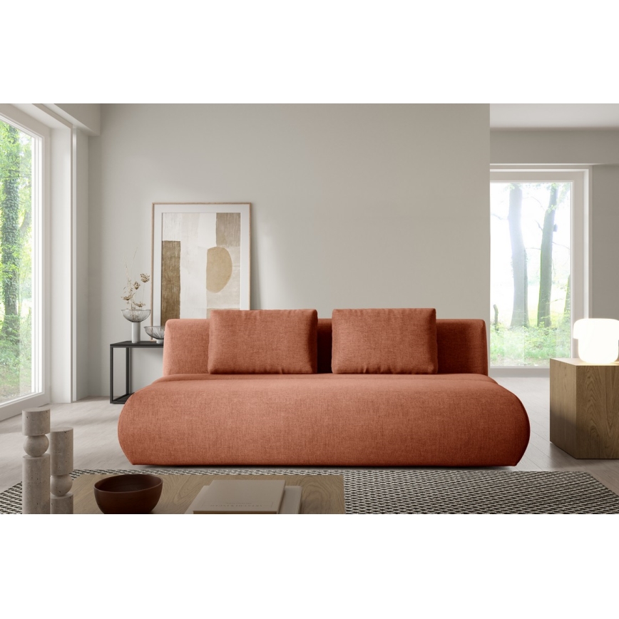 FANO 3-sits bäddsoffa, brun