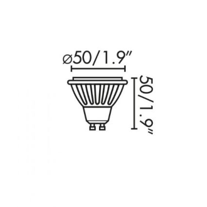 Faro 17316 - LED-lampa GU10/8W/230V 2700K