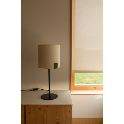 FARO 20054 - Bordslampa NILA 1xE27/15W/230V grädde/svart