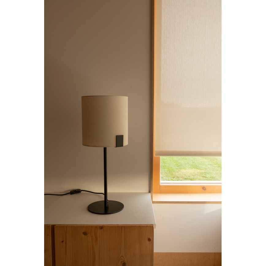 FARO 20054 - Bordslampa NILA 1xE27/15W/230V grädde/svart