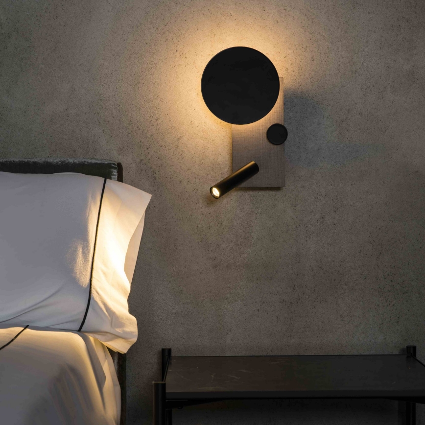 FARO 20065 - LED Dimbar liten vägglampa KLEE LED/10W/230V + LED/3W rätt