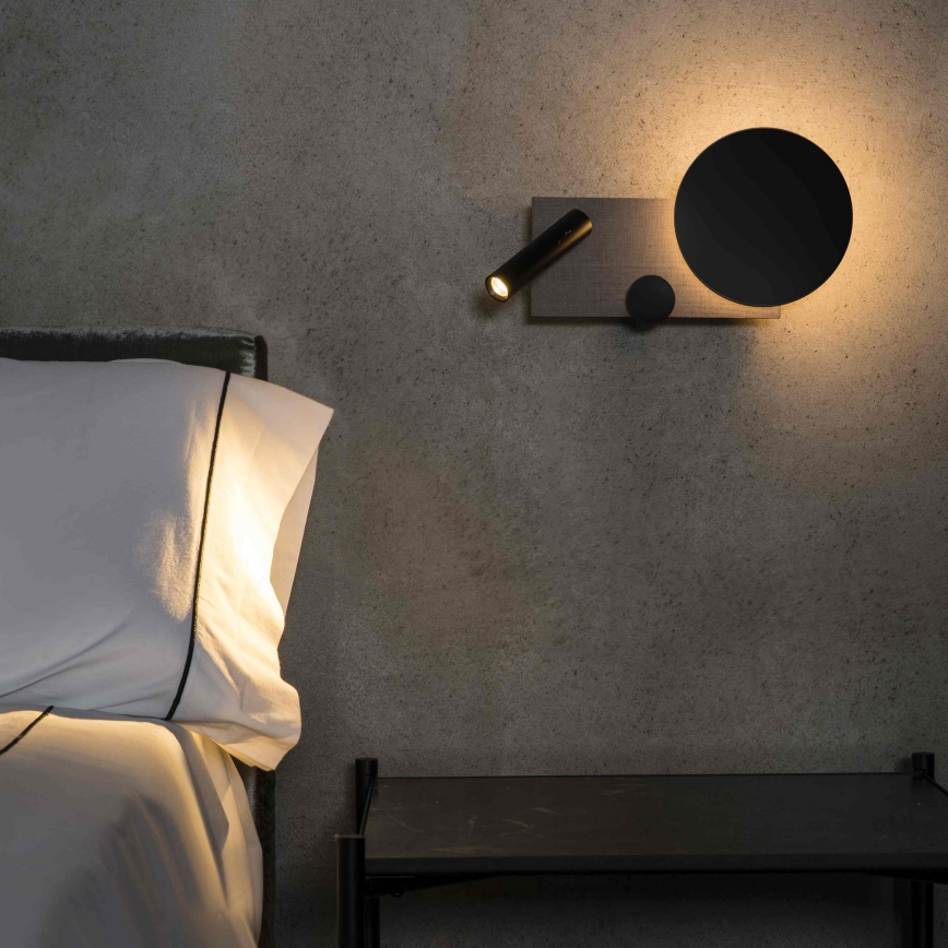 FARO 20065 - LED Dimbar liten vägglampa KLEE LED/10W/230V + LED/3W rätt