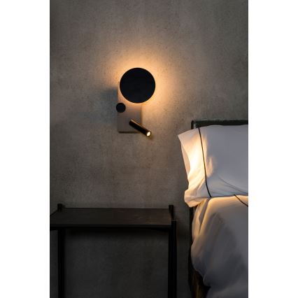 FARO 20066 - LED Dimbar liten vägglampa KLEE LED/10W/230V + LED/3W vänster