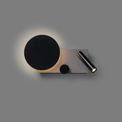 FARO 20066 - LED Dimbar liten vägglampa KLEE LED/10W/230V + LED/3W vänster