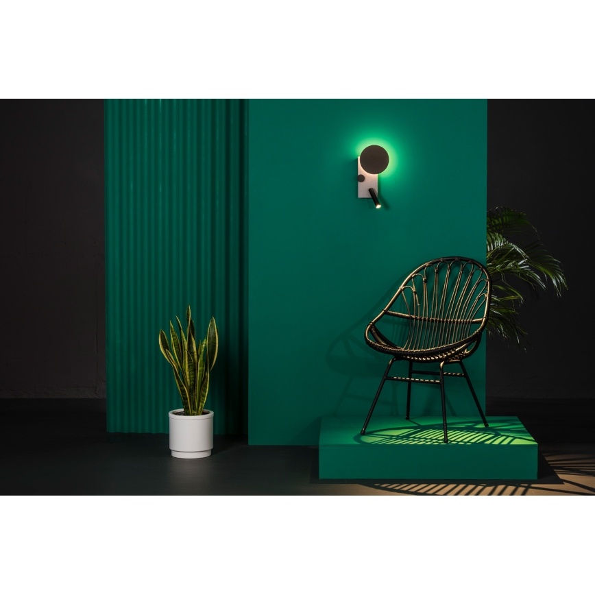 FARO 20066 - LED Dimbar liten vägglampa KLEE LED/10W/230V + LED/3W vänster