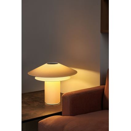 FARO 20069 - Bordslampa SHAN 1xE27/15W/230V pergamentpapper grädde
