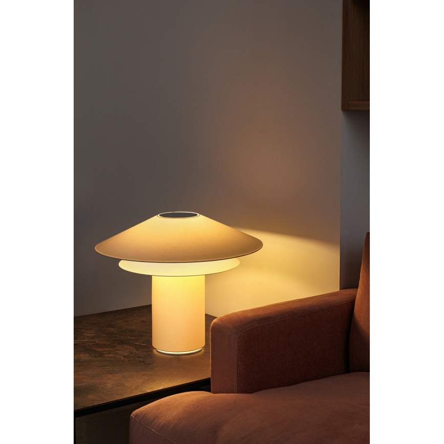 FARO 20069 - Bordslampa SHAN 1xE27/15W/230V pergamentpapper grädde