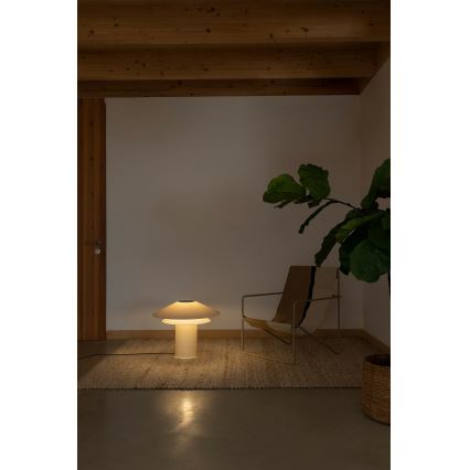 FARO 20069 - Bordslampa SHAN 1xE27/15W/230V pergamentpapper grädde
