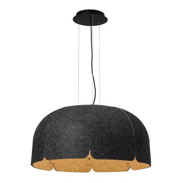 Faro 20104 - LED ljuskrona med textilsladd MUTE LED/24W/230V diameter 80 cm 4000K