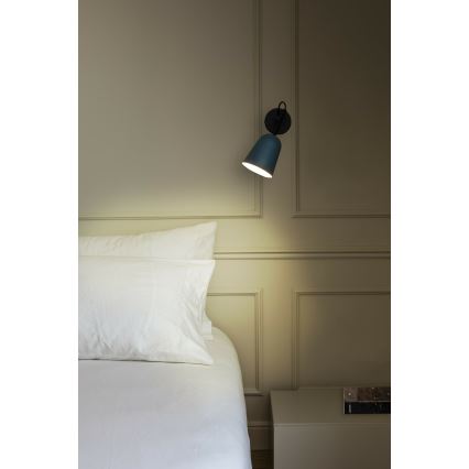 FARO 28274 - Vägglampa STUDIO 1xE14/8W/230V blå/svart