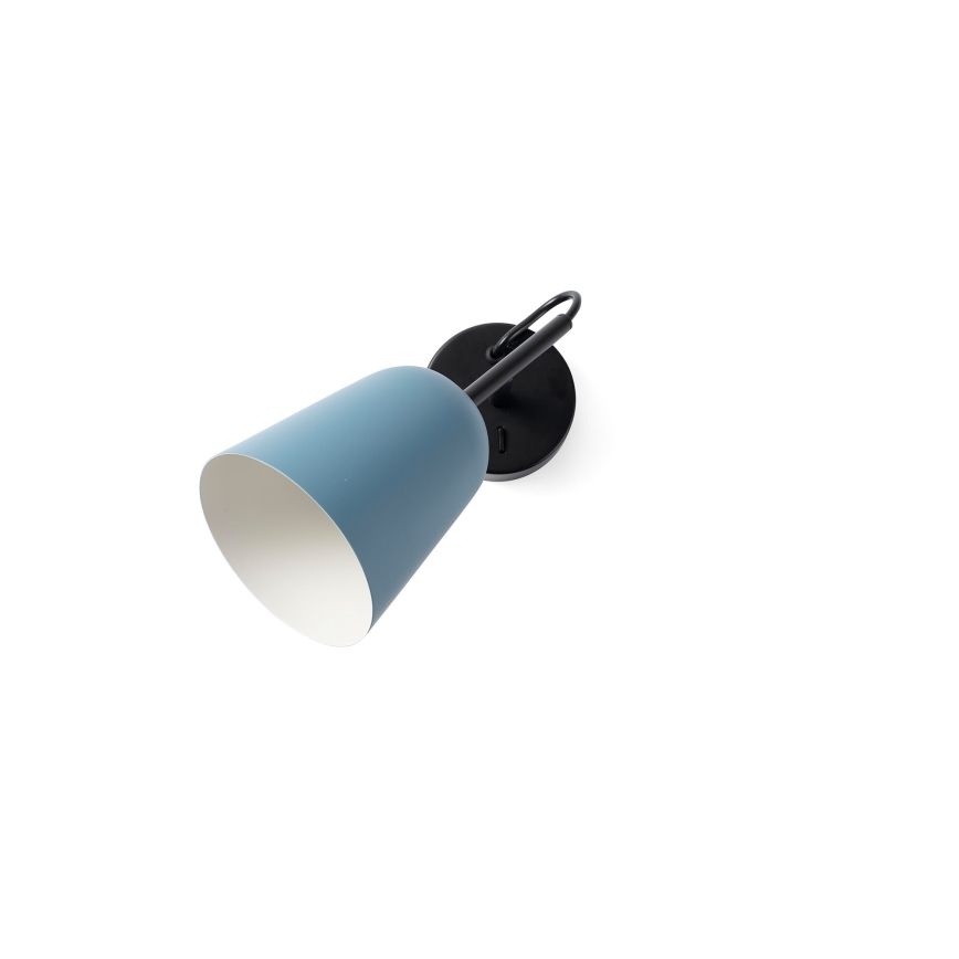 FARO 28274 - Vägglampa STUDIO 1xE14/8W/230V blå/svart