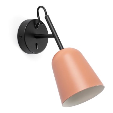 FARO 28275 - Vägglampa STUDIO 1xE14/8W/230V rosa/svart