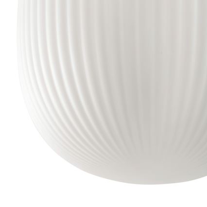 FARO 28301 - Ljuskrona med textilsladd ISABELLE 1xE27/15W/230V diameter 40 cm vit