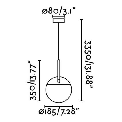 FARO 28375 - Ljuskrona med snöre MINE 1xE27/40W/230V