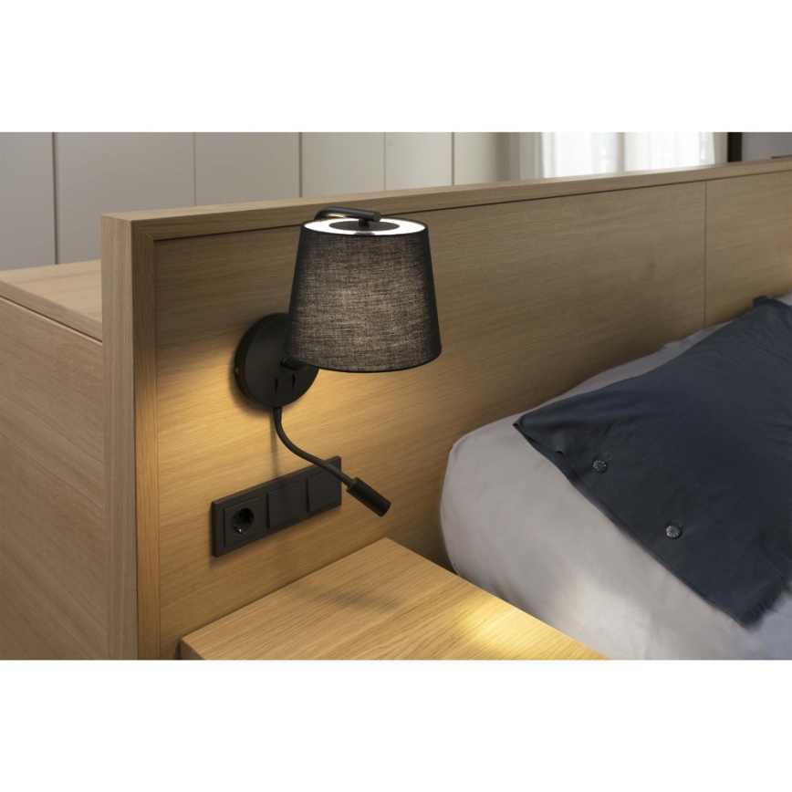 FARO 29330 - LED Vägglampa BERNI 1xE27/20W/230V + 1xLED/3W