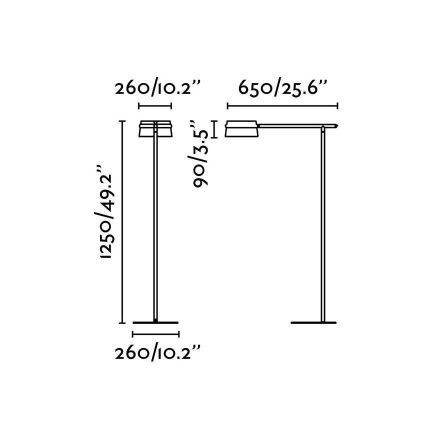 FARO 29569 - LED Dimbar touch Golvlampa LOOP LED/6W/230V